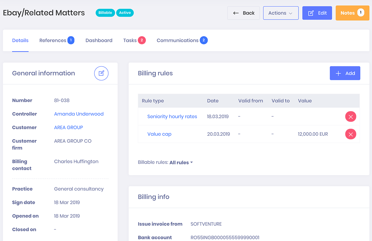 Dosare si clienti Keyvision PRO, soft avocati